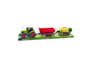 Set of Agricultural Tractor Trailer Press Agricultural Machine