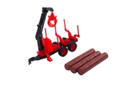 Agricultural Tractor With HDS Trailer For Transporting Timber Logs