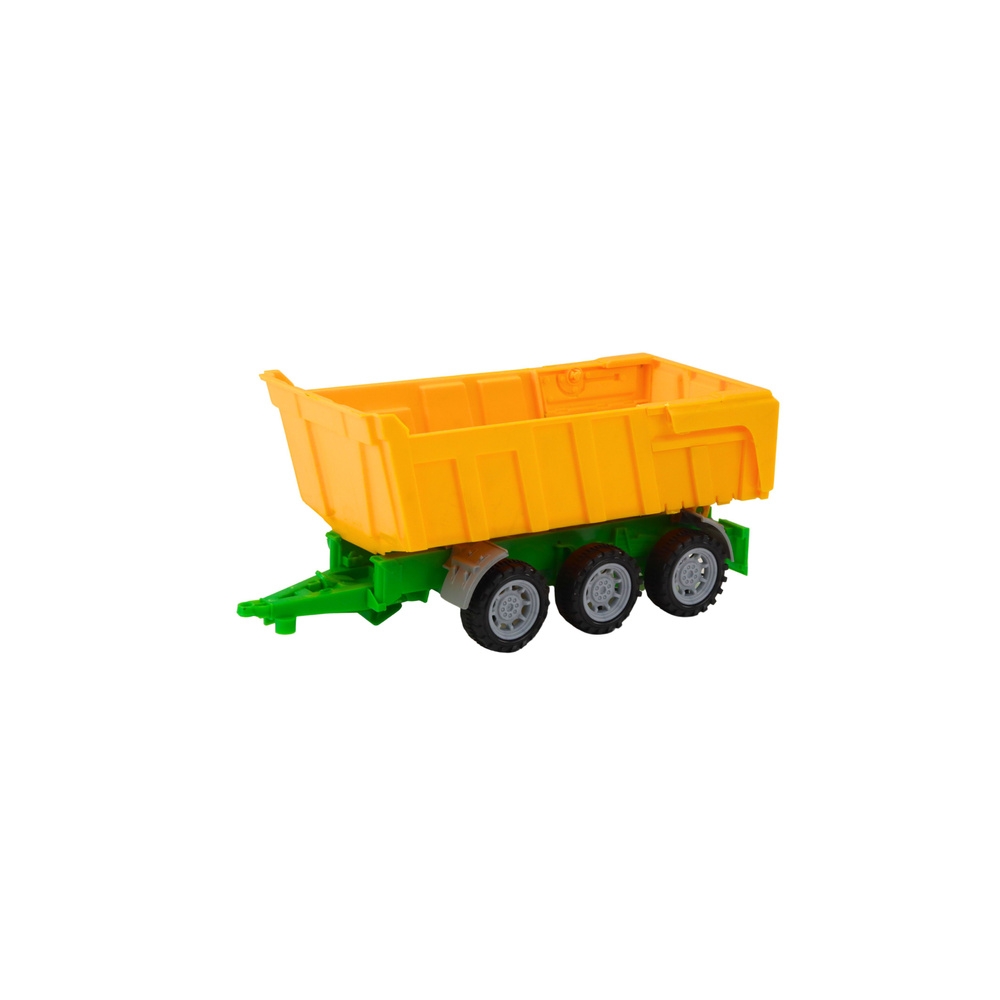 Žemės ūkio traktorius su geltona priekaba 46cm, raudonas-Žaislai, Auto ir transporto žaislai, Traktoriai-e-vaikas