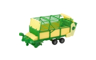 Traktor Rolniczy Farmerski Z Zielono-Żółtą Przyczepą Czerwony 50cm