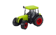 Traktor Rolniczy Farmerski Z Przyczepą Do Drewna Kłody Zielony 47cm