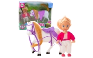 Mini Doll Set With Horse Riding Costume Saddle
