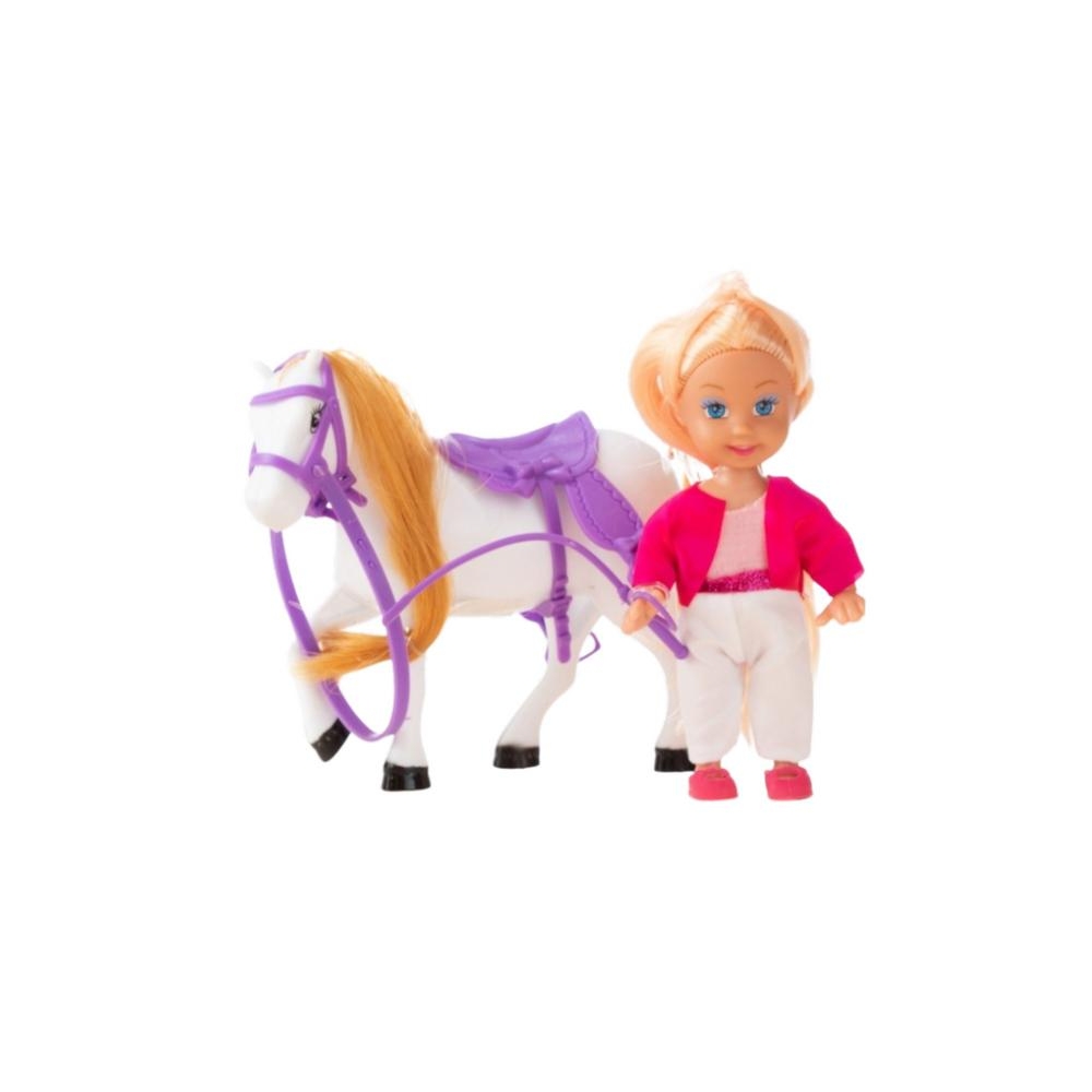 Mini lėlių rinkinys su žirgo balnu
