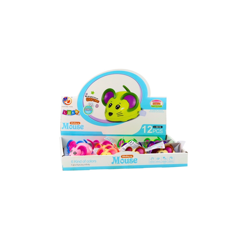 Prisukama pelė važinėja juda juda uodega 8 cm MIX1vnt-Žaislai, Kūdikiams, Žaislai mažyliams (iki 4 m.
