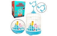 Battery Operated Bird Cage Lights Sounds Blue