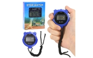 Stoper Cyfrowy LCD Elektroniczny Sportowy XL-011 Niebieski