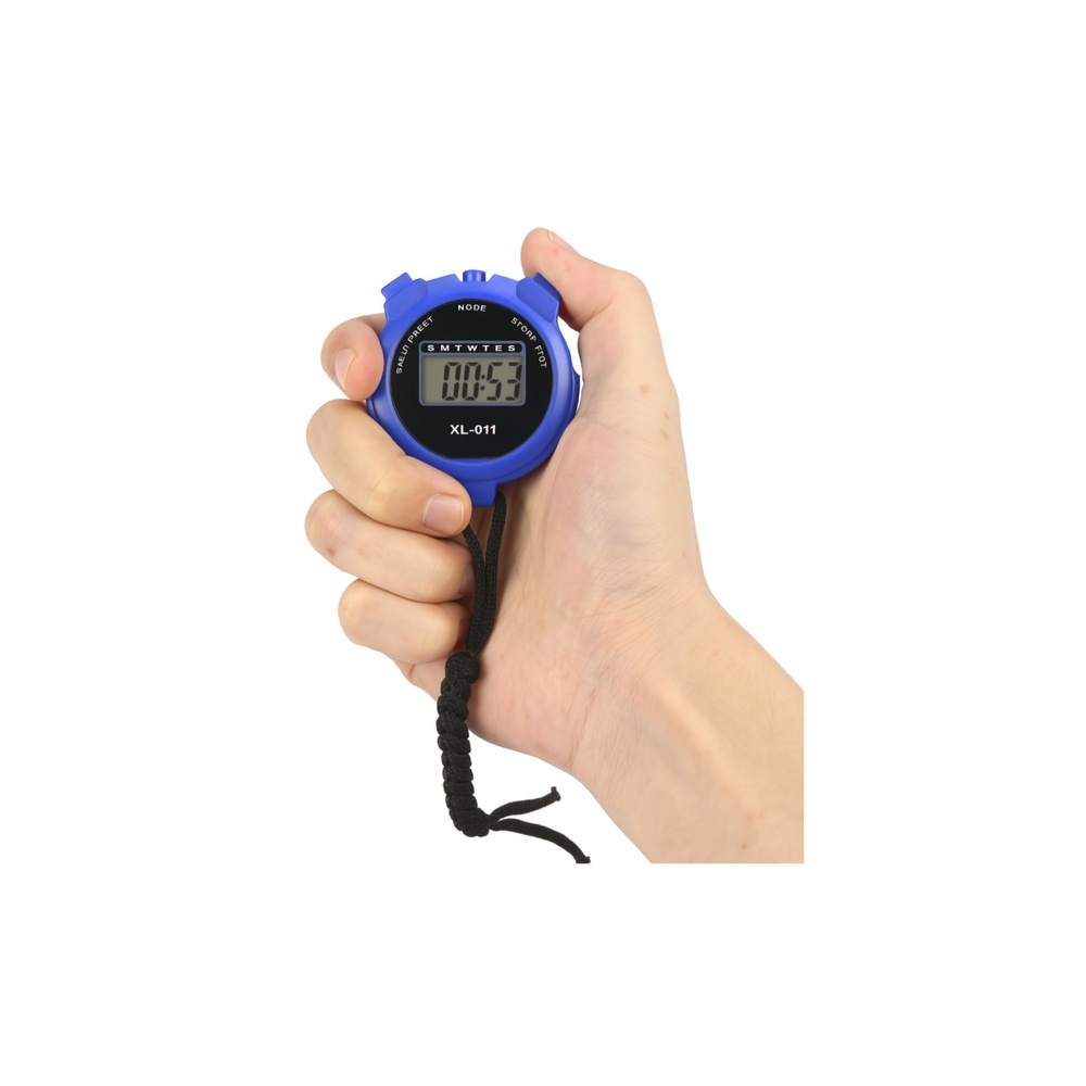 Skaitmeninis LCD elektroninis sportinis chronometras XL-011 Blue-Namai, laisvalaikis, turizmas, Sveikata, grožis, higiena-e-vaik