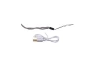 Latarka LED Regulacja Zoom 3 Tryby Świecenia Ładowanie USB Czarna
