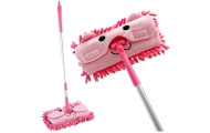 Vaikiška šluostė su teleskopine rankena Animal Pink-Žaislai, Profesijos, buities žaislai, Buities žaislai-e-vaikas