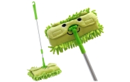 Vaikiška šluostė su teleskopine rankena Animal Green-Žaislai, Profesijos, buities žaislai, Buities žaislai-e-vaikas