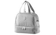 Termoizoliuotas pusryčių krepšys su reguliuojamu dirželiu Silver 27 cm-Maitinimui, Termo krepšiai-e-vaikas