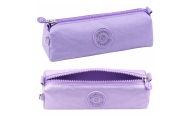School Pencil Case Organizer Single Compartment Purple 21.5cm