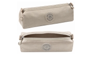 School Pencil Case Organizer Single Compartment Silver 21.5cm