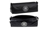 School Pencil Case Organizer Single Compartment Black 21.5cm