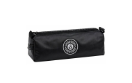 School Pencil Case Organizer Single Compartment Black 21.5cm
