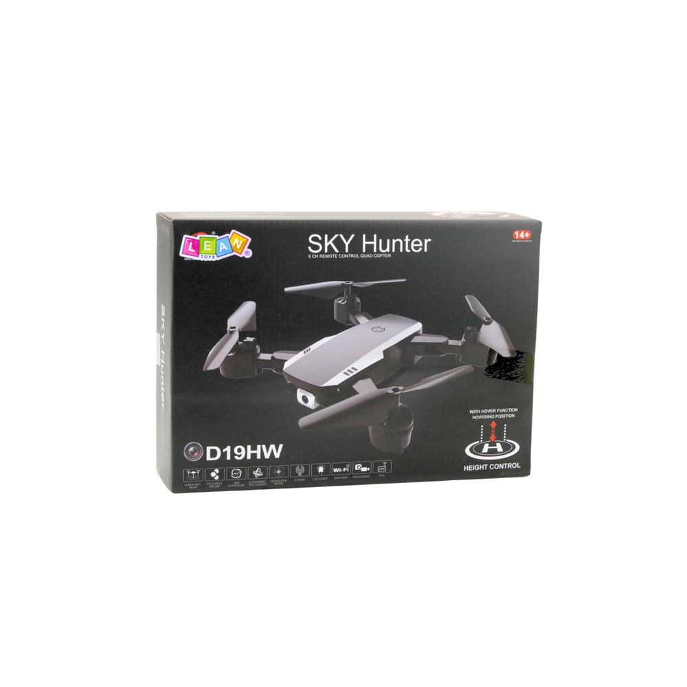 Dron Sky Hunter D19HW Kamera FVP Wi-Fi Pilot Z Uchwytem Na Telefon Etui