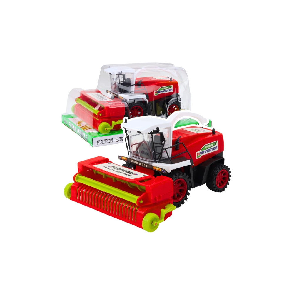 Agricultural Farm Combine Harvester With Header Drive Red