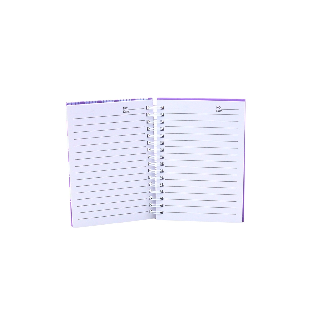 Užrašų knygutė Fly Line Holographic Shells Purple A6 80 lapų
