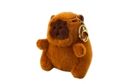 Capybara miesto mokyklinė kuprinė su raktų pakabuku Beige Cream 25L 42cm-Drabužiai ir aksesuarai, Aksesuarai, Rankinės, kuprinės