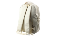 Urban School Backpack Capybara Keychain Badges Beige Cream 25L 42cm