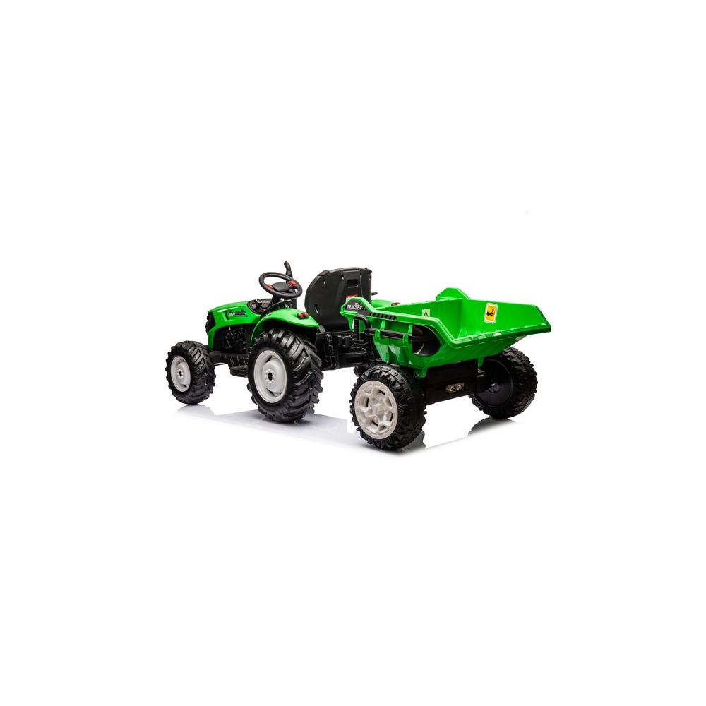 Traktor Na Akumulator HC-306 Z Przyczepą Jasno Zielony 24V
