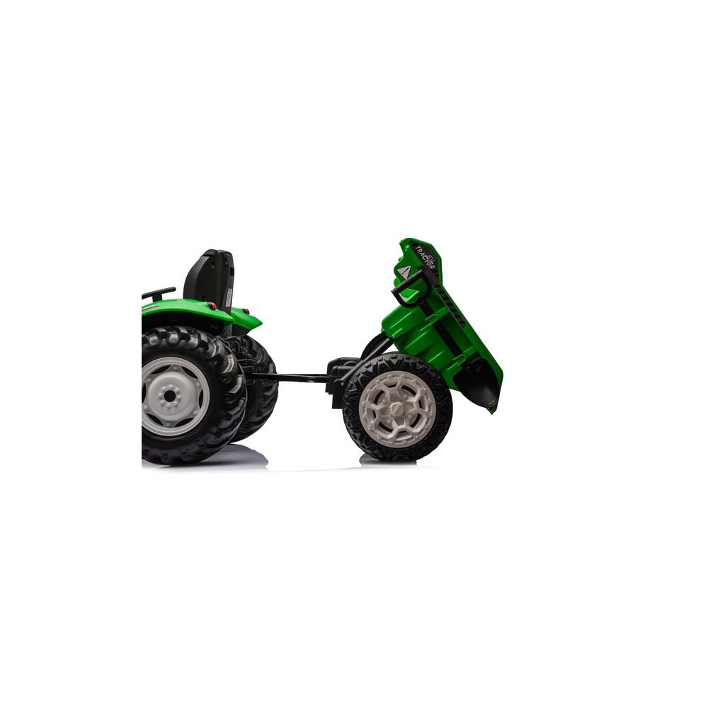 Traktor Na Akumulator HC-306 Z Przyczepą Jasno Zielony 24V