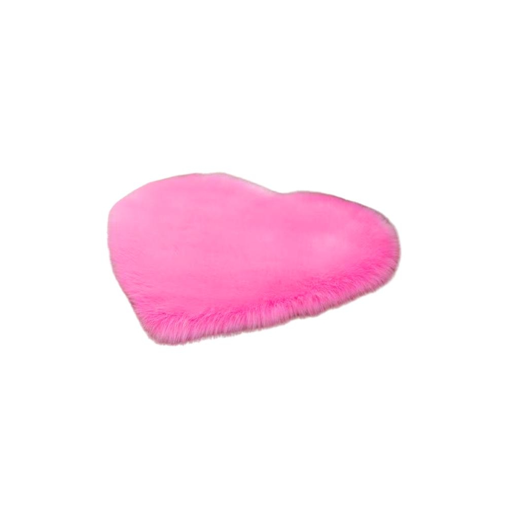 Pliušinis neslystantis kilimas Heart Pink 40x50