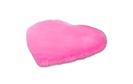 Pliušinis neslystantis kilimas Heart Pink 40x50