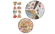 Zestaw Naklejki Kapibara Papierowe Różne Wzory 50szt.