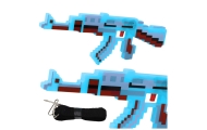 Karabin Pikselowy Broń Światła Dźwięki Niebieski 39cm