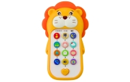 Interaktywny Telefon Edukacyjny Dla Malucha Dźwięki Melodie Lew Żółty