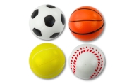Zestaw Piłki Piłeczki Sportowe Piankowe Do Odbijania Rzucania 6cm 4 szt.