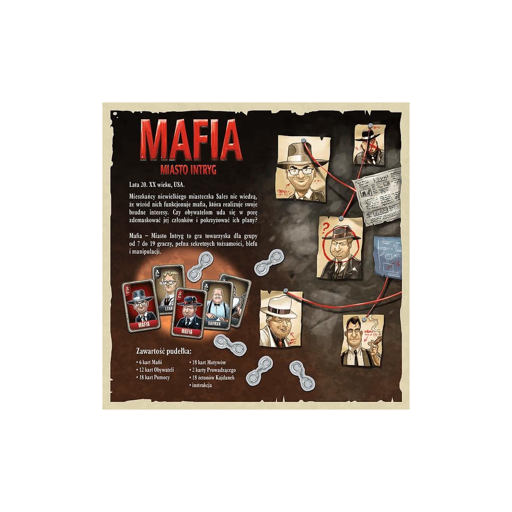 Gra towarzyska Mafia Miasto intryg Trefl 02297