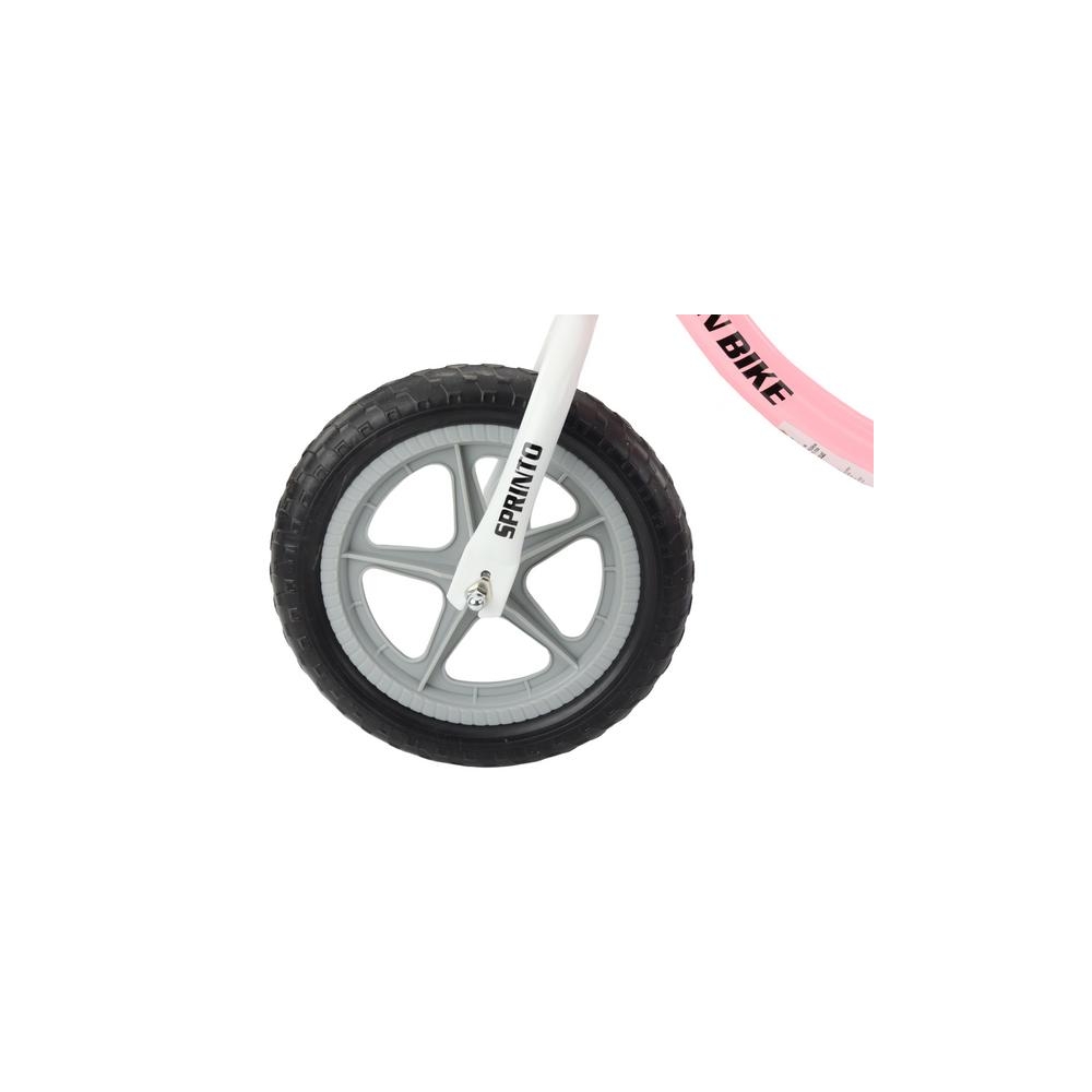 Balansinis dviratis SPRINTO Push-off bike Pink-Judėjimui, Balansiniai dviratukai-e-vaikas