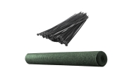 Siatka Cieniująca Na Ogrodzenie Płot Maskująca Szara 1.5M 10M 140g/m²