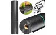 Agrotekstilė juoda 160cm x50m UV 90g agrotekstilė nuo piktžolių + inkarai