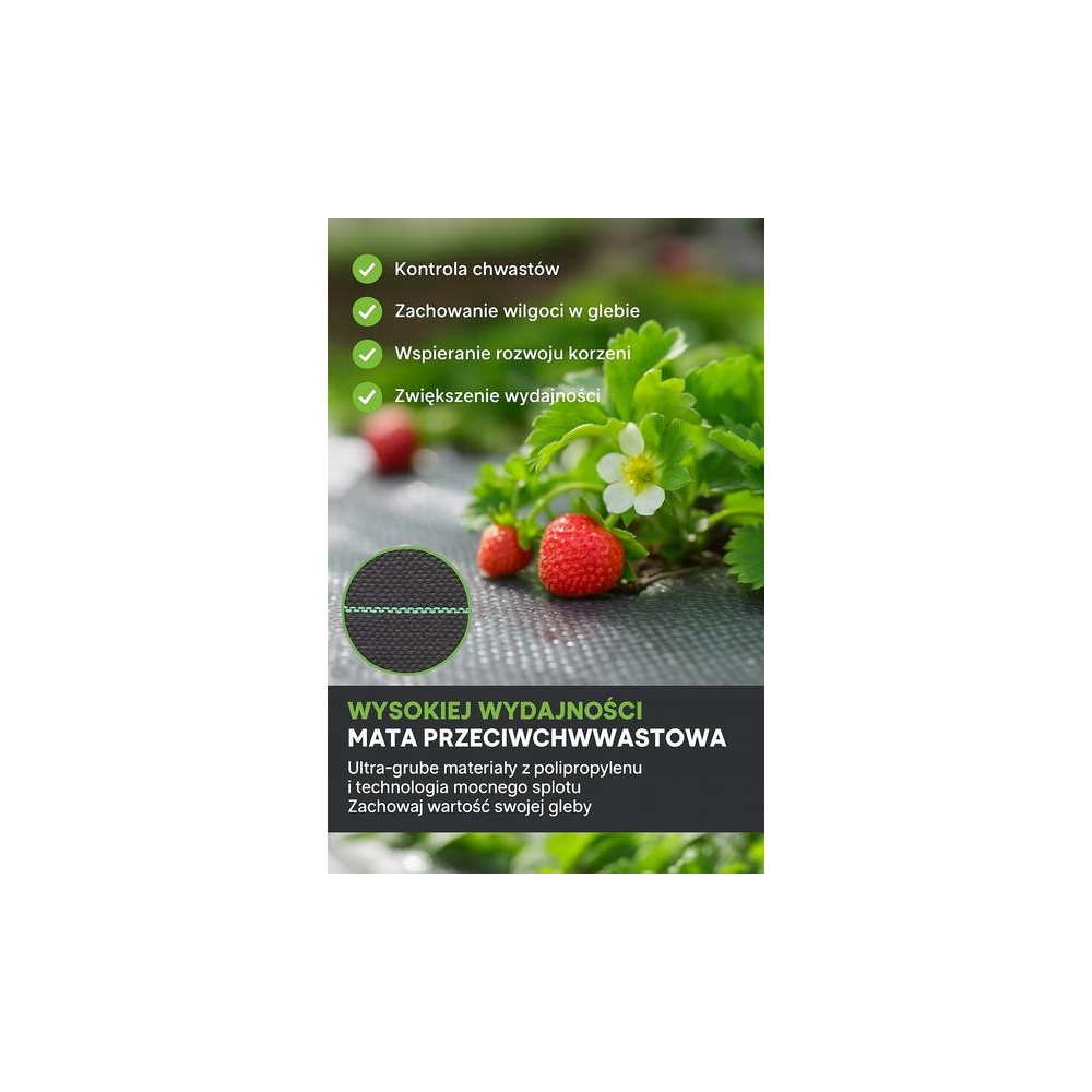 Agrotekstilė juoda 160cm x50m UV 90g agrotekstilė nuo piktžolių + inkarai-Namai, laisvalaikis, turizmas, Sodas - daržas-e-vaikas