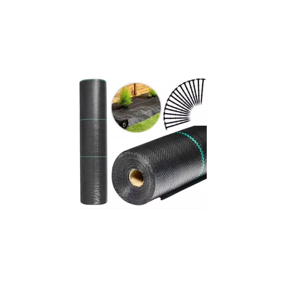 Agrotekstilė juoda 1,1x50 m UV 135 g agrotekstilė nuo piktžolių + inkarai-Namai, laisvalaikis, turizmas, Sodas - daržas-e-vaikas