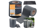 Tvoros juosta su apsauga nuo UV spindulių 20 segtukų pilka 450 g/m² 19x35 m