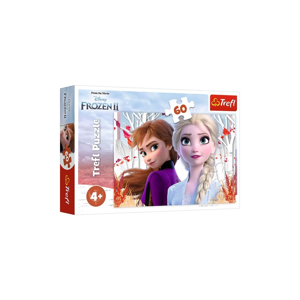 Puzzle - 60 - Zaczarowany świat Anny i Elsy - Kraina Lodu II - Trefl 17333