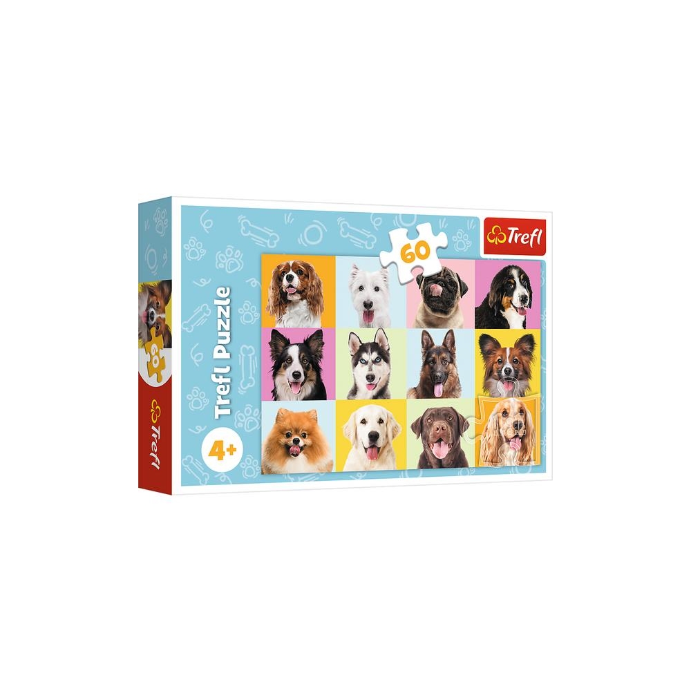 Puzzles - "60" - Słodkie psiaki / Trefl 17374