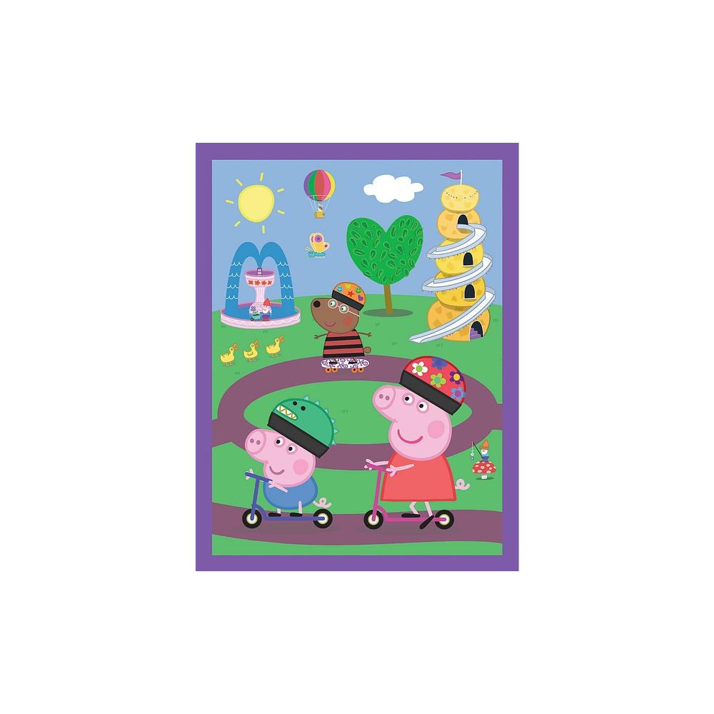 Dėlionė + MEMOS – 2-in-1 (30,48) – Linksmi momentai su Peppa Pig – Trefl 93331-Žaislai, Dėlionės, Dėlionės iki 500 detalių-e-vai