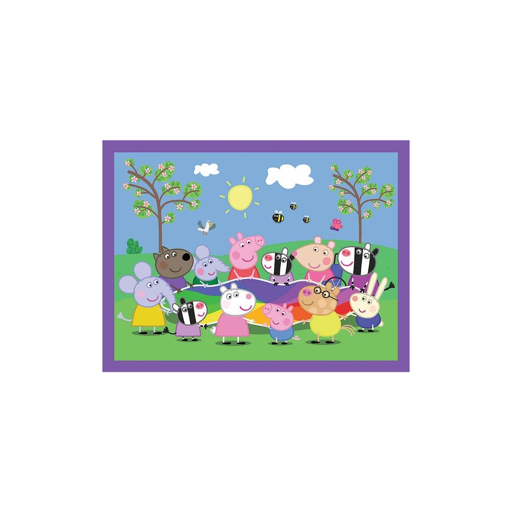 Dėlionė + MEMOS – 2-in-1 (30,48) – Linksmi momentai su Peppa Pig – Trefl 93331-Žaislai, Dėlionės, Dėlionės iki 500 detalių-e-vai