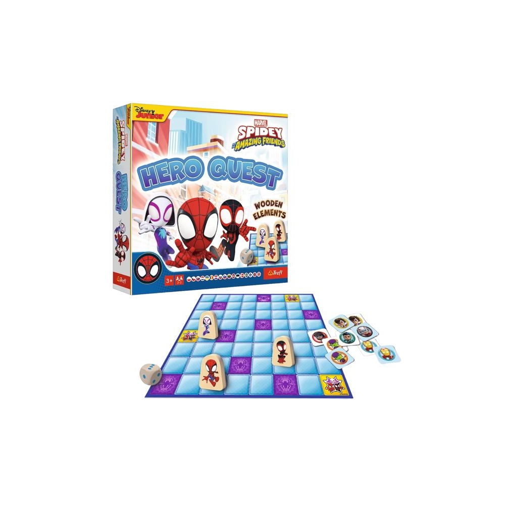Stalo žaidimas Hero Quest Spidey Žmogus-voras Trefl 02436-Žaislai, Stalo žaidimai, Įvairūs stalo žaidimai-e-vaikas