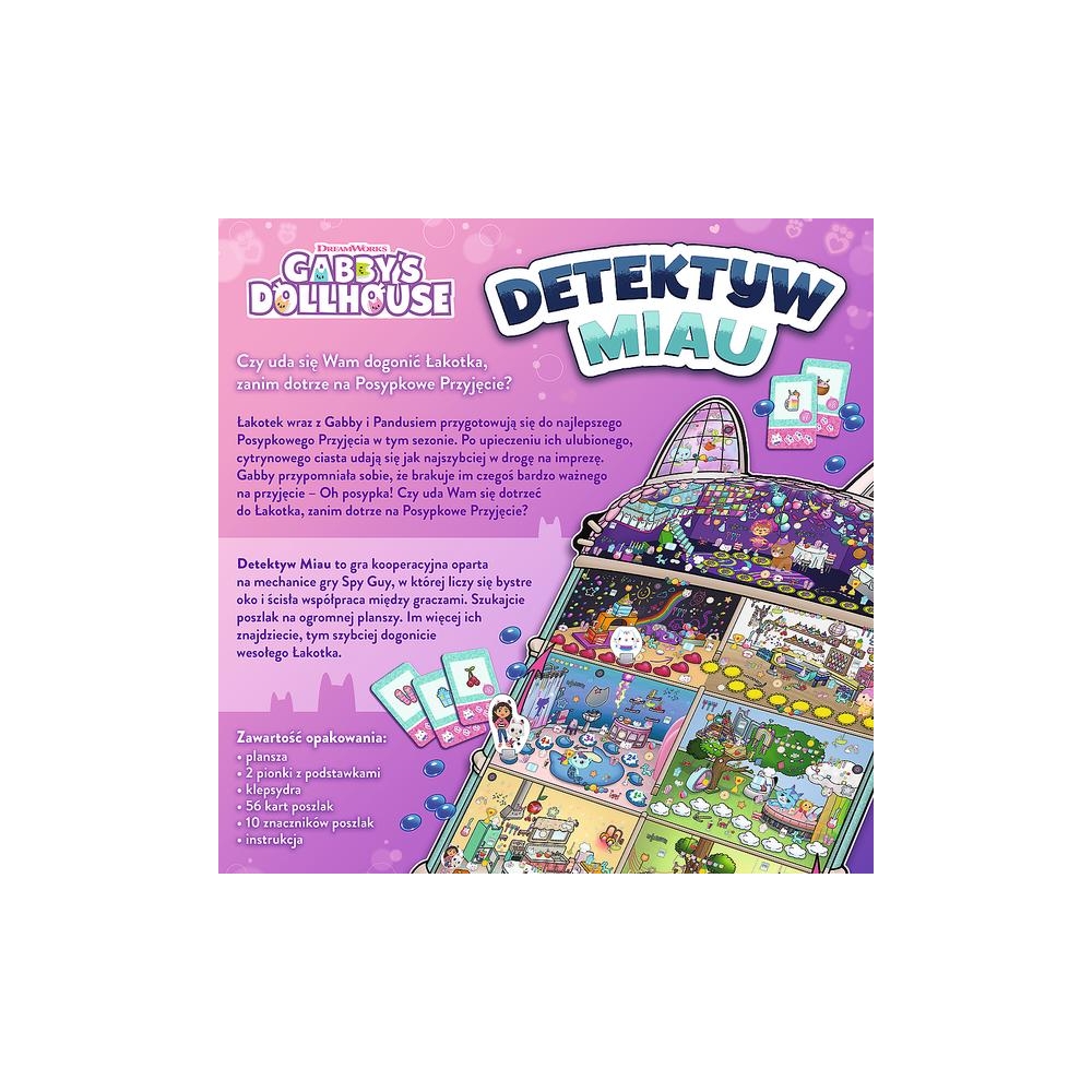 Šeimos žaidimas „Detektyvas Miau“ – „Gabi Trefl“ kačių namelis 02695