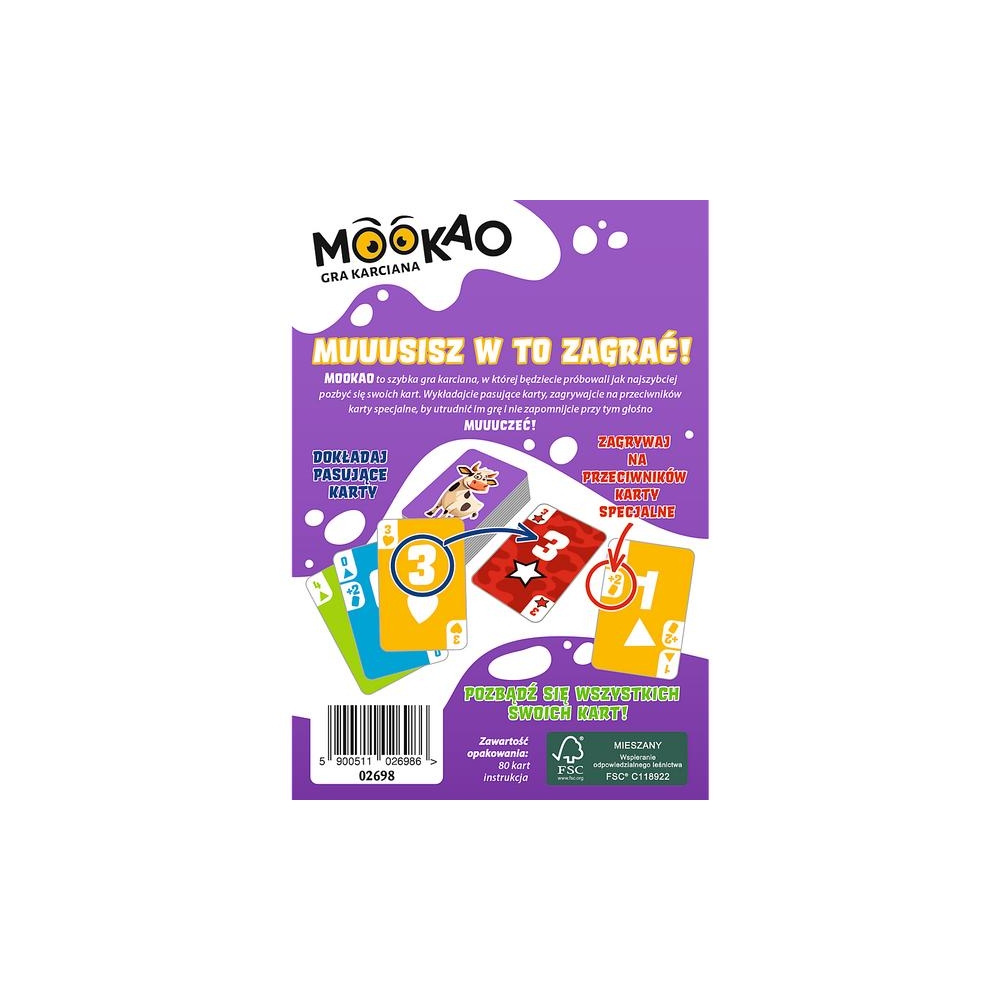 MooKao kortų žaidimas Trefl 02698-Žaislai, Stalo žaidimai, Įvairūs stalo žaidimai-e-vaikas
