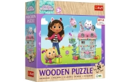 Puzzle Drewniane - 24 - Wesoła Gabby i przyjaciele - Koci Domek Gabi - Trefl 20268