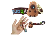 Brelok Figurka Kapibara Brązowa Zawieszka Karabińczyk Kółko