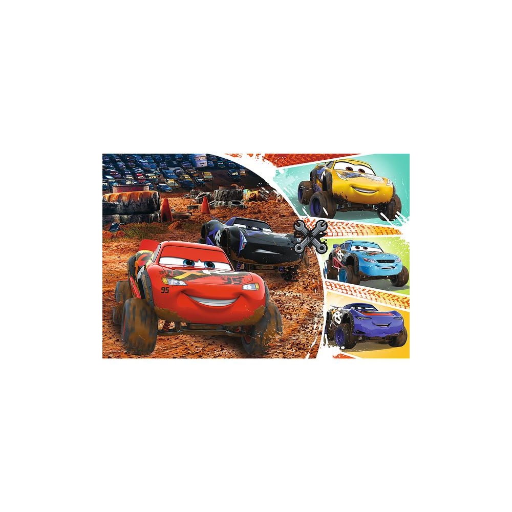 Puzzle - 60 - Zygzak McQueen z przyjaciółmi - Disney Cars 3 - Trefl 17327