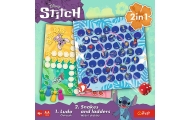 Klasikinis žaidimas Lilo ir Stitch 2in1 Kinų gyvatės ir kopėčios Trefl 02656-Žaislai, Stalo žaidimai, Įvairūs stalo žaidimai-e-v